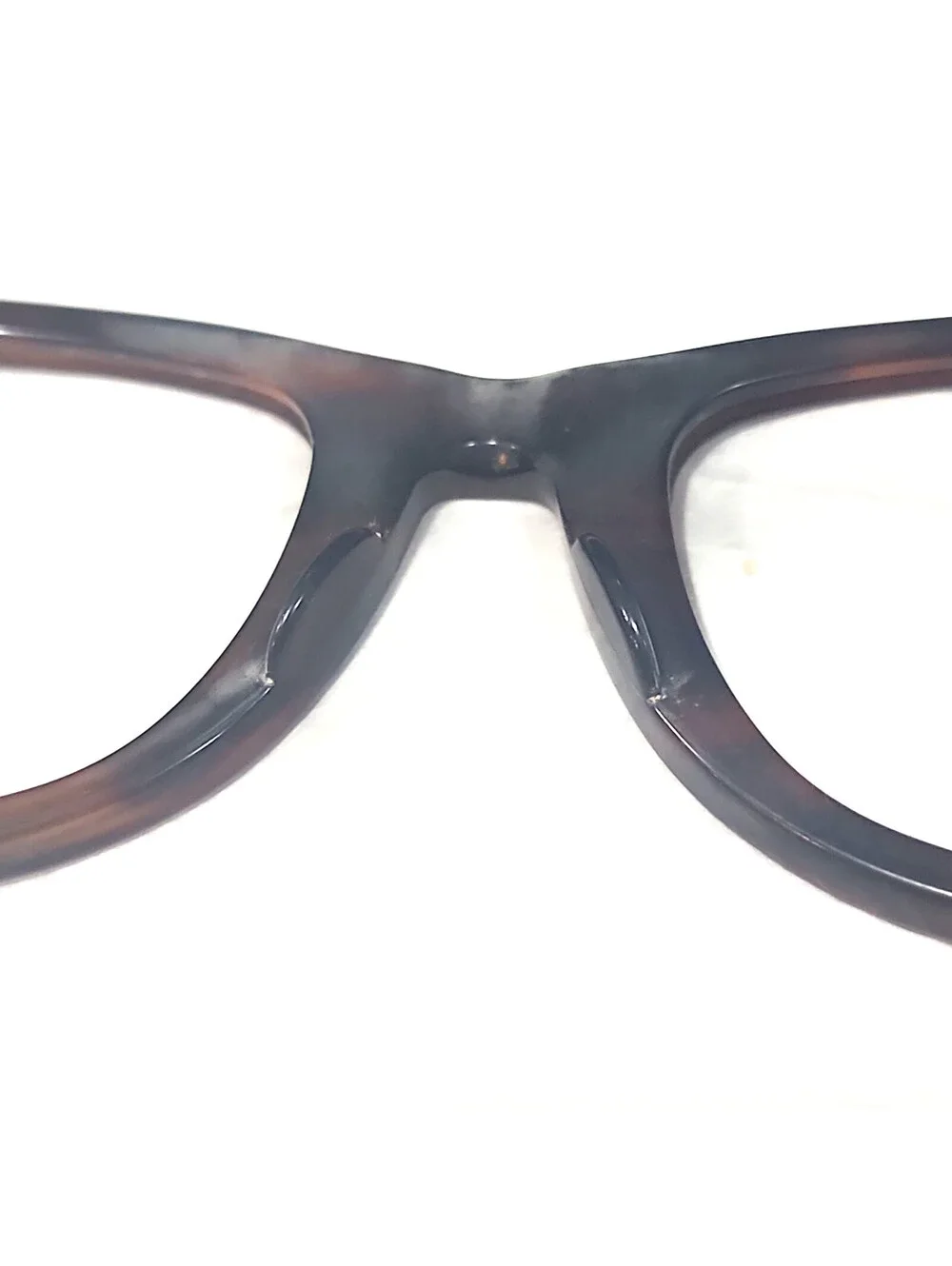 Ray Ban B&L Vintage Wayfarer Brown Sunglasses Frame Read